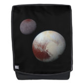Pluto & Charon 9. oder Zwarf-Planet-Sonnensystem Rucksack (Vorderseite)