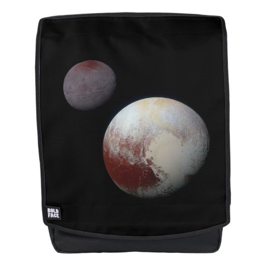 Pluto & Charon 9. oder Zwarf-Planet-Sonnensystem Rucksack (Vorderseite)