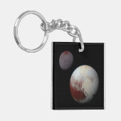 Pluto & Charon 9. oder Zwarf-Planet-Sonnensystem Schlüsselanhänger (Vorderseite links)