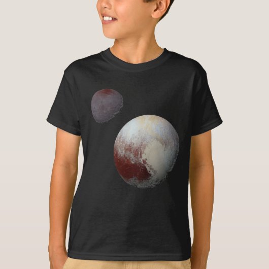 Pluto & Charon 9. oder Zwarf-Planet-Sonnensystem T-Shirt (Vorderseite)