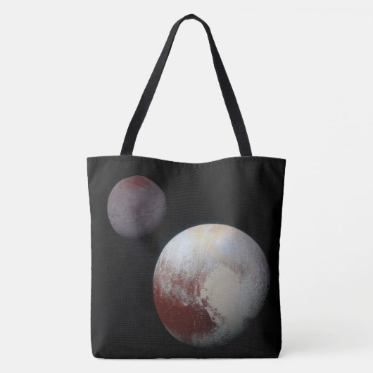 Pluto & Charon 9. oder Zwarf-Planet-Sonnensystem Tasche (Rückseite)