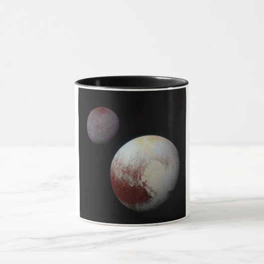 Pluto & Charon 9. oder Zwarf-Planet-Sonnensystem Tasse (Zentrum)