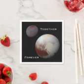 Pluto Charon Together Forever Cocktail Napkins Serviette (Beispiel)