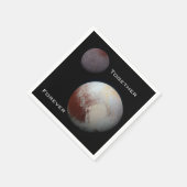 Pluto Charon Together Forever Cocktail Napkins Serviette (Ecke)
