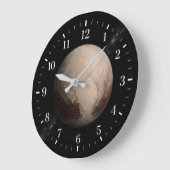 Pluto Clock 2026 Version Große Wanduhr (Winkel)