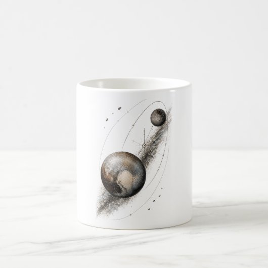 Pluto Distant Omen Himmelskörper Zwergplanet Tasse (Mittel)
