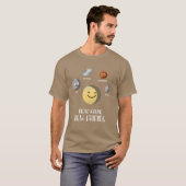 Pluto fand New Friends Zwarf Planets Universe fr T-Shirt (Vorne ganz)