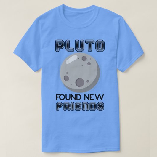 Pluto Found New Friends Solar Space Science Premiu T-Shirt (Design vorne)