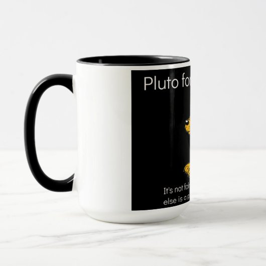 Pluto für Planeten Tasse (Links)