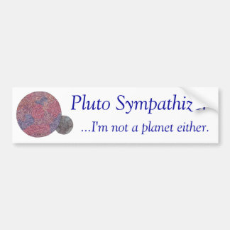 Pluto-Gleich gesinnter Autoaufkleber