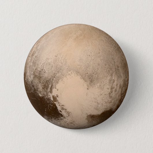 Pluto Herz-Ansicht Button (Vorderseite)