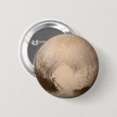 Pluto Herz-Ansicht Button (Vorne & Hinten)