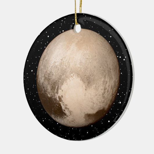 Pluto Herz-Ansicht Keramik Ornament (Links)