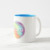 "Pluto ist noch ein Planet" Illustration Tasse (VorderseiteRechts)