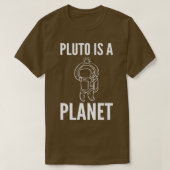 Pluto ist Planet Spaceman oder Astronaut T-Shirt (Design vorne)