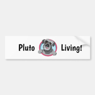 Pluto Lebender Autoaufkleber