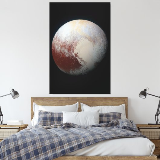 Pluto Leinwanddruck (Insitu (Schlafzimmer))