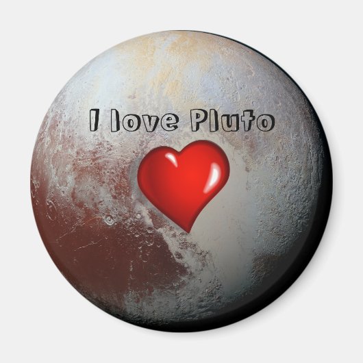 Pluto Liebhaber Magnet (Vorne)