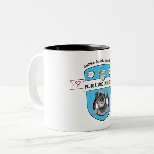 Pluto Living University Sippy Cup Zweifarbige Tasse (Vorderseite Links)