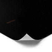 Pluto Luxury Space Editorial Graphic Poster (Ecke)