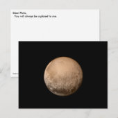 Pluto, mein Lieblingsplanet - NASA Postkarte (Vorne/Hinten)