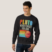 PLUTO Never Forget 1930 2006 Cool Retro Planet Pre Sweatshirt (Vorne ganz)