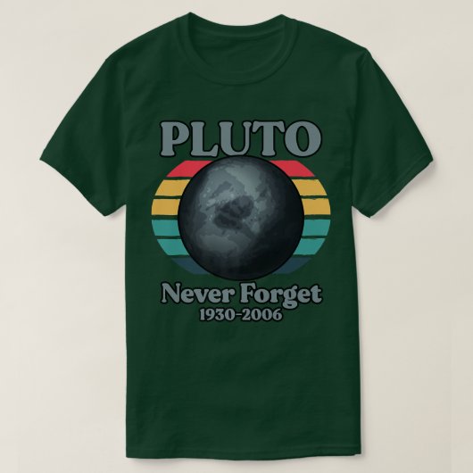 Pluto Never Forget 1930-2006 T-Shirt (Design vorne)