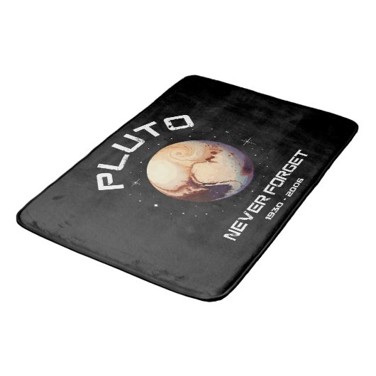 Pluto Never Forget Badematte (Schrägansicht)