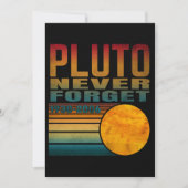 Pluto Never Forget Einladung (Vorderseite)