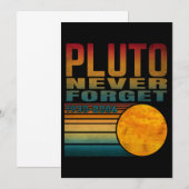Pluto Never Forget Einladung (Vorne/Hinten)