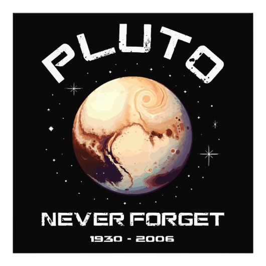 Pluto Never Forget Fotodruck (Vorne)