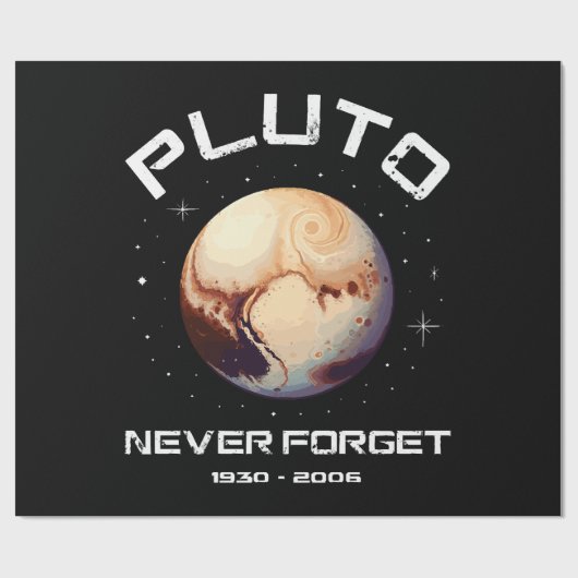 Pluto Never Forget Geschenkpapier (Flach)