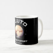 Pluto Never Forget Kaffeetasse (VorderseiteRechts)