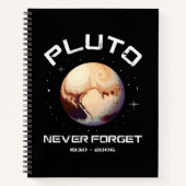 Pluto Never Forget Notizblock (Vorderseite)