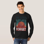 Pluto never forget planet space science T-Shirt (Vorne ganz)