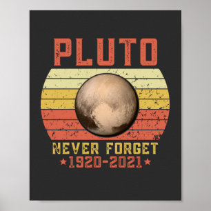pluto NEVER FORGET Poster