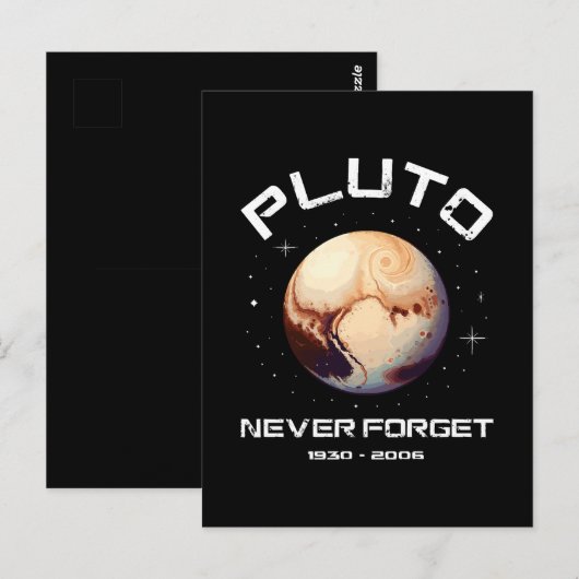 Pluto Never Forget Postkarte (Vorne/Hinten)