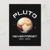 Pluto Never Forget Postkarte (Vorderseite)