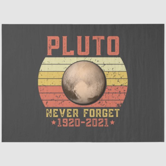 pluto NEVER FORGET Seidenpapier (Vorderseite)
