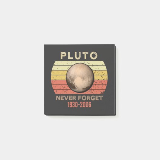 pluto nie vergessen, eris, mond, astronomo, astron post-it klebezettel (Vorderseite)