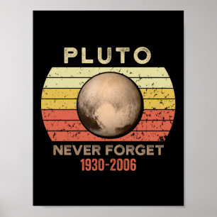 pluto nie vergessen, eris, mond, astronomo, astron poster