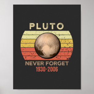 pluto nie vergessen, eris, mond, astronomo, astron poster