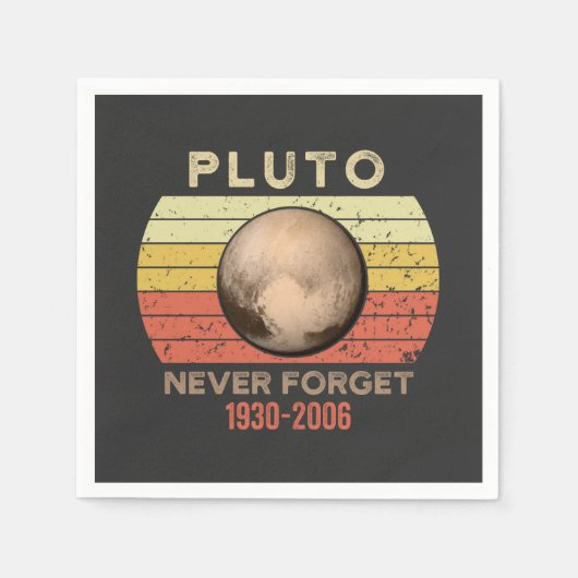pluto nie vergessen, eris, mond, astronomo, astron serviette (Vorderseite)