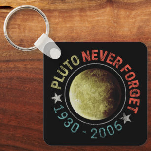 Pluto Niemals Vergessen 1930-2006 Vintage Planet R Schlüsselanhänger