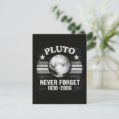 Pluto Niemals Vergessen Dankeskarte (Stehend Vorderseite)