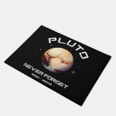 Pluto niemals vergessen fußmatte (Schrägansicht)