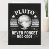 Pluto Niemals Vergessen Karte (Rückseite)