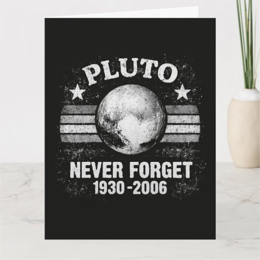 Pluto Niemals Vergessen Karte (Vorderseite)