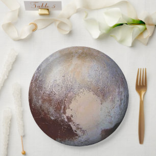 Pluto paperplate from the Cosmic Party Collection  Pappteller