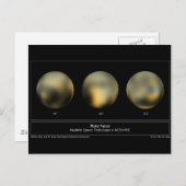 Pluto Planet Postkarte (Vorne/Hinten)